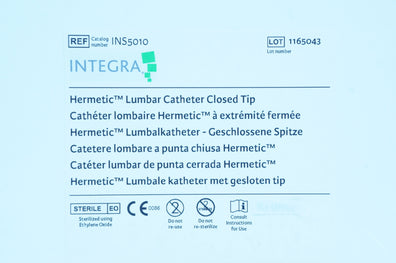 Integra INS5010 Hermetic Lumbar Cath. Closed Tip (x)